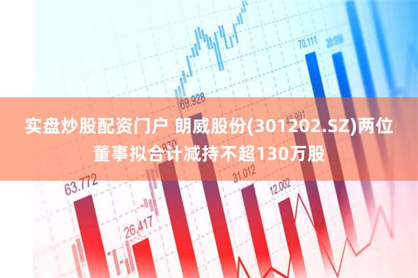 实盘炒股配资门户 朗威股份(301202.SZ)两位董事拟合